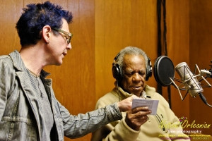 I spent some time last week in the studio with Big Chief Monk Boudreaux, Papa Mali, Rev. Goat Carson and company  finishing up Monk