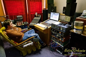 I spent some time last week in the studio with Big Chief Monk Boudreaux, Papa Mali, Rev. Goat Carson and company  finishing up Monk