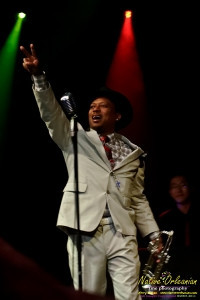 Images from Kermit Ruffins at the Highline Ballroom in New York City May 17, 2011.