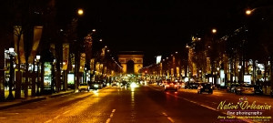 Champs Elysees an night is a sight to behold with  the Arc de Triomphe, even if you almost get run over several times trying to shoot...decided life was more important.
