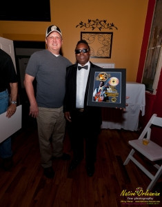What a special night last night was for Ernie Vincent and Walter Wolfman Washington, Both inducted into the Louisiana Music Hall of Fame with family and friends present, then off to Le Bon Temps where Walter sat in with Ernie for a set........one of those nights I know I will never forget. So happy for both of these deserving musicians and damn good people who have brought so much joy to so many over the years.  Thank you for Ernie, Walter and Barbara for letting me share and be a part of this special evening, one I will never forget!