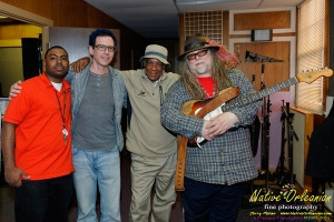 I spent some time last week in the studio with Big Chief Monk Boudreaux, Papa Mali, Rev. Goat Carson and company  finishing up Monk