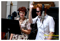 Danny Burns and Aine O' Doherty session at Fudge Recording Studio New Orleans , La